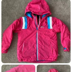 Helly Hansen Girls Jacket Size 12 Girls Pink Blue Winter